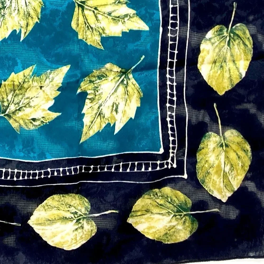 C. WEBB CO Maple Leaf 34”Square Scarf Italy